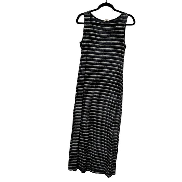 Style & Co Blue White Stripe Sleeveless Maxi Dress Women's Petite PM 1505 - Picture 1 of 7